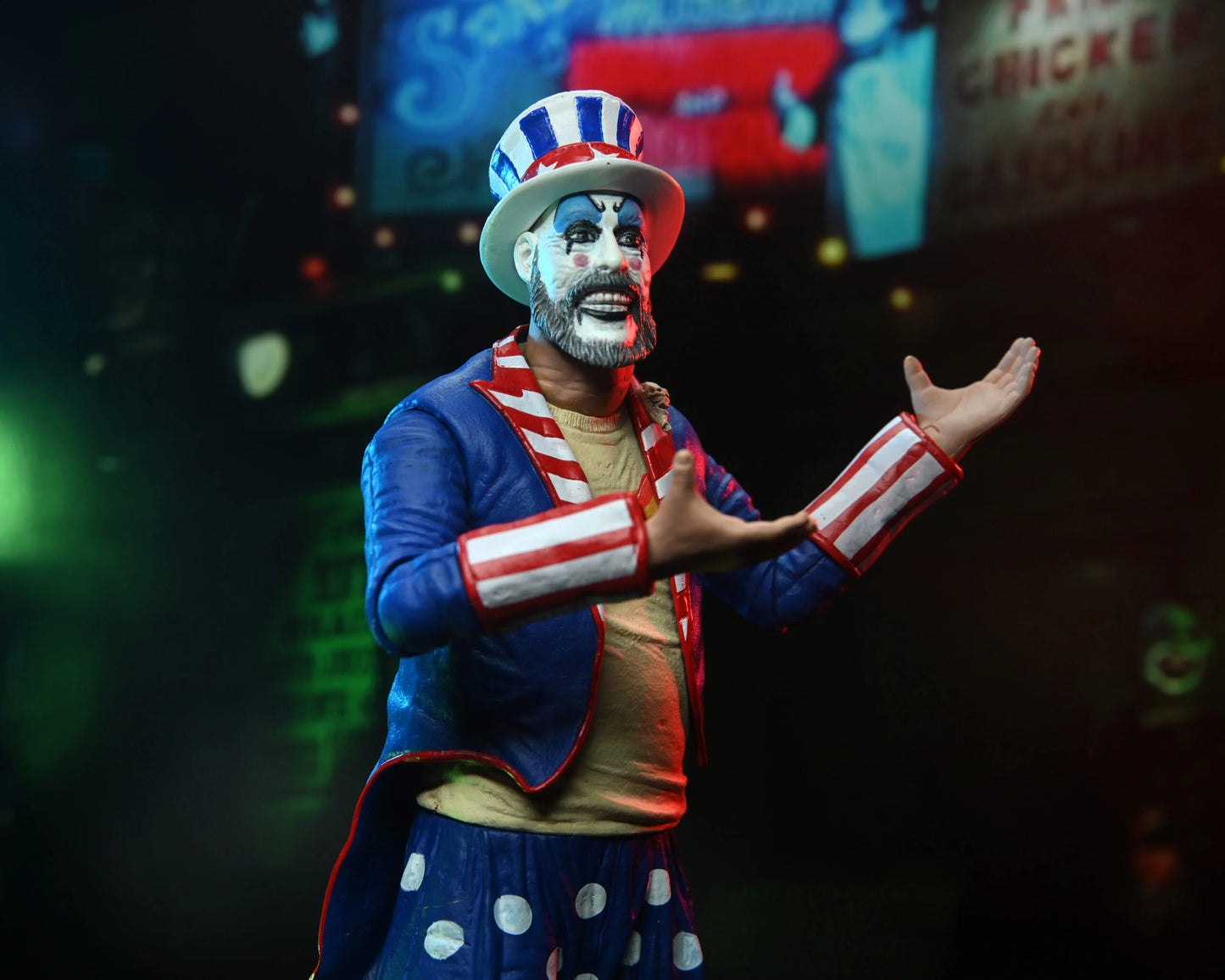 NECA House of 1000 Corpses – Captain Spaulding (Tailcoat) 20th Anniversary 7″ Action Figure