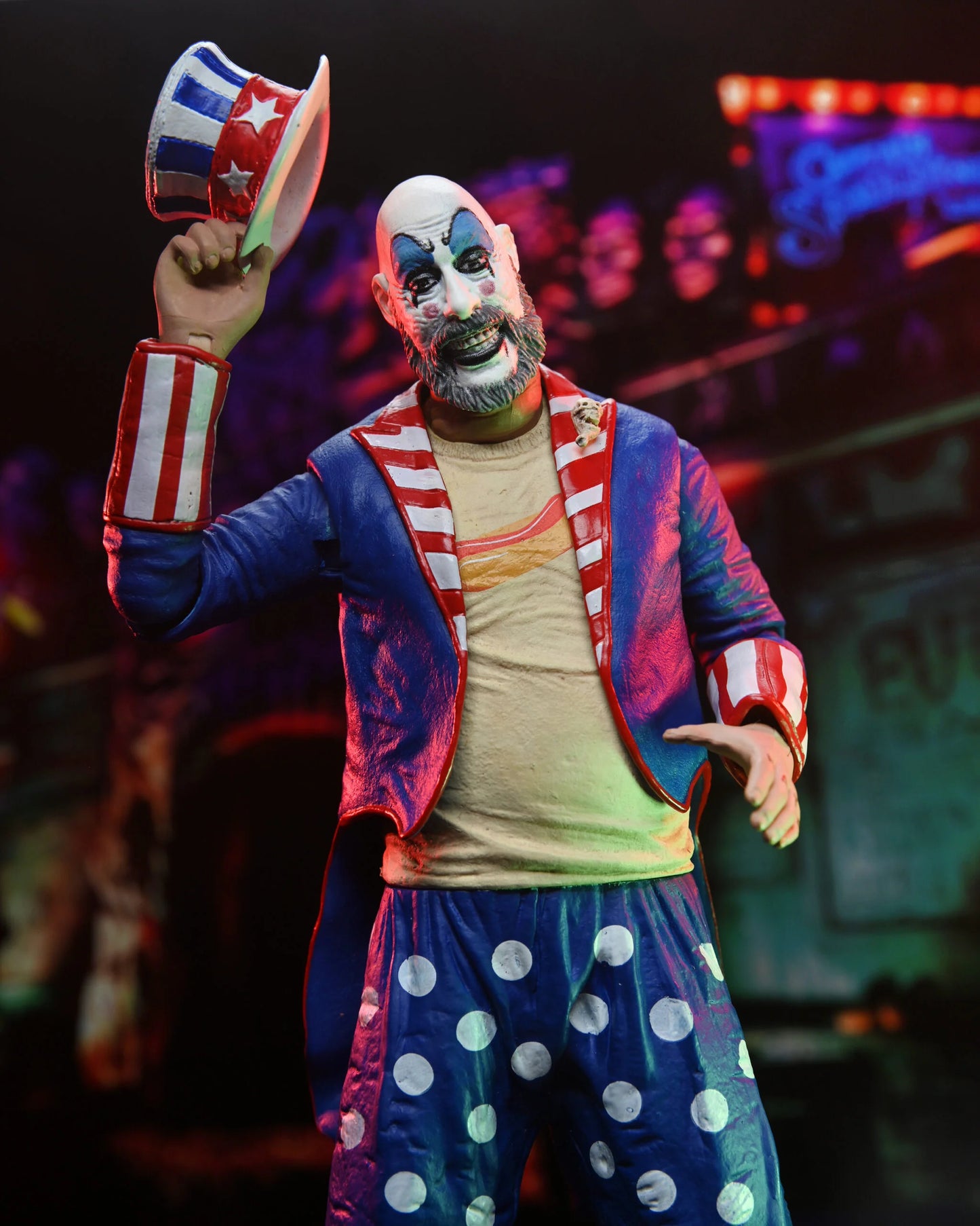 NECA House of 1000 Corpses – Captain Spaulding (Tailcoat) 20th Anniversary 7″ Action Figure