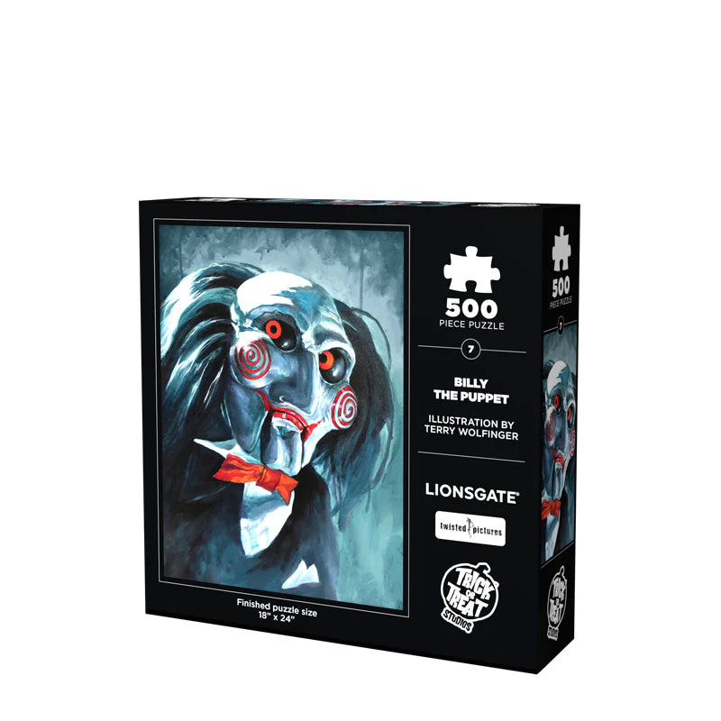 Billy the puppet puzzle from James Wan's horror classic SAW by Trick or Treat Studios