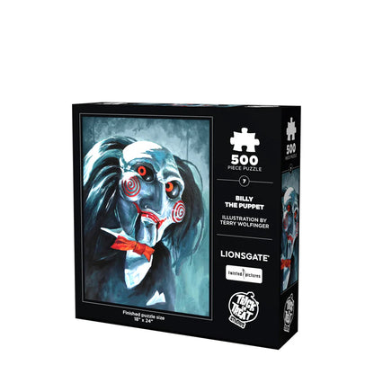 Billy the puppet puzzle from James Wan's horror classic SAW by Trick or Treat Studios