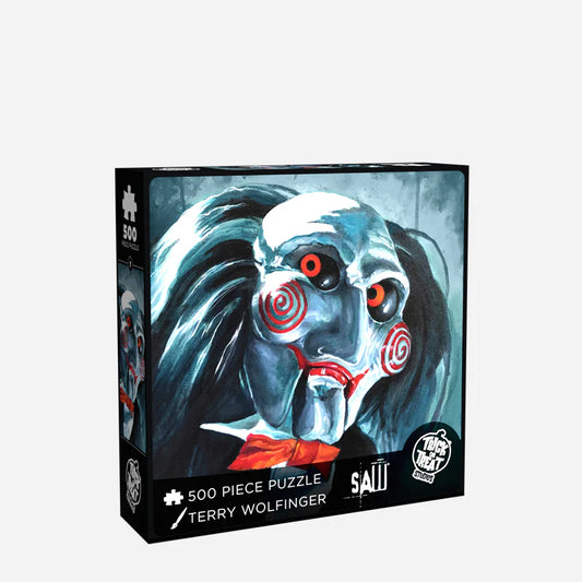 Billy the puppet puzzle from James Wan's horror classic SAW by Trick or Treat Studios