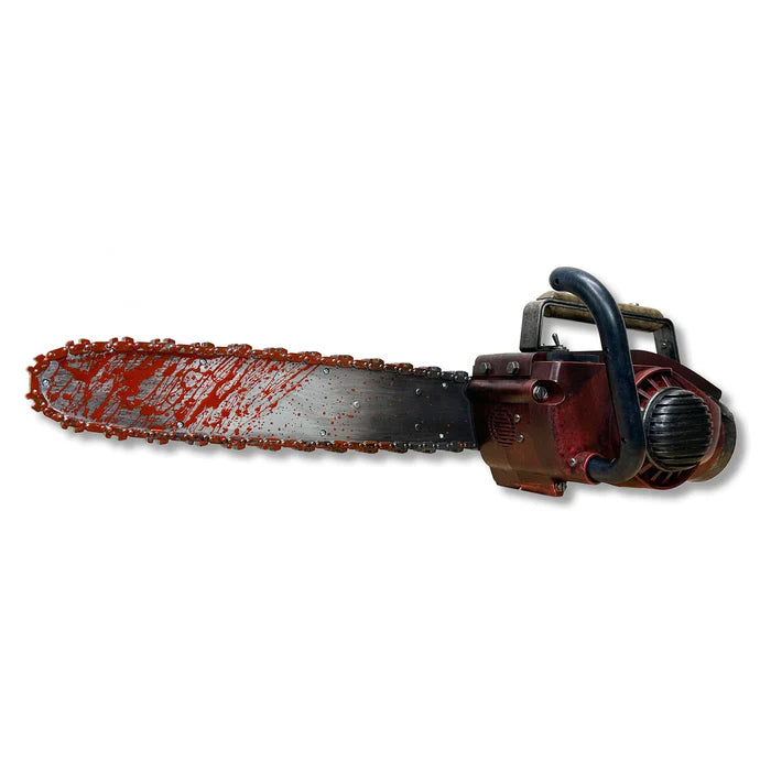 Army of Darkness Evil Dead Ash Williams Chainsaw prop from Sam Raimi's Evil Dead franchise featuring Bruce Campbell by Syndicate Collectibles