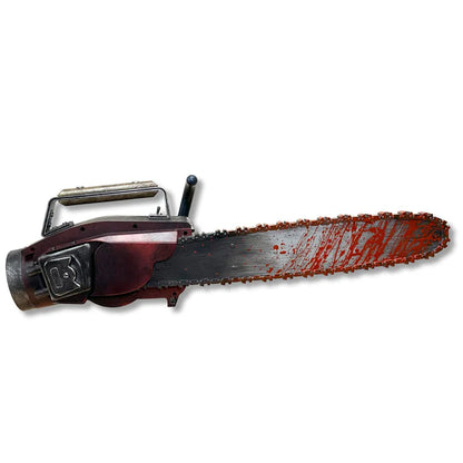 Army of Darkness Evil Dead Ash Williams Chainsaw prop from Sam Raimi's Evil Dead franchise featuring Bruce Campbell by Syndicate Collectibles