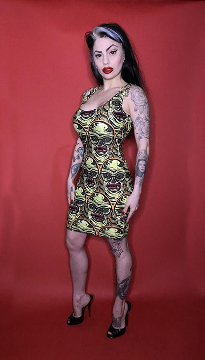 Creature From The Black Lagoon inspired dress by Allan Graves