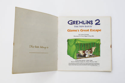 Gremlins 2 The New Batch Gizmo's Great Escape Book